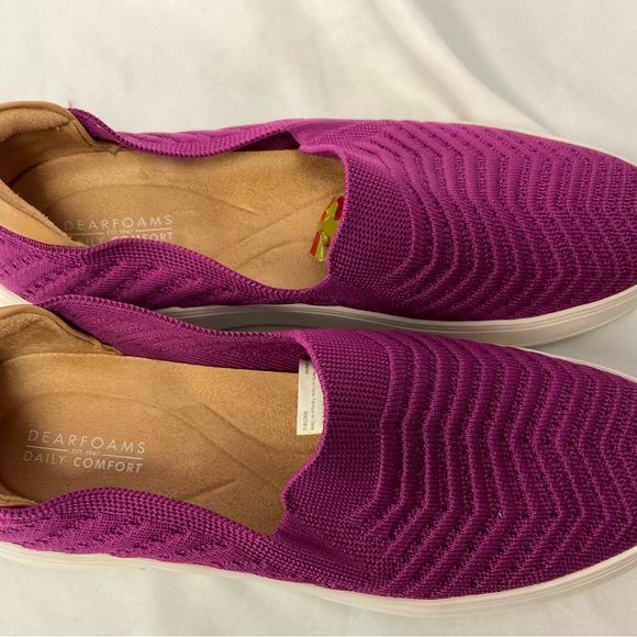 Dearfoam Daily Comfort Sophie Mystic Purple Slip On Sneaker Size 8.5 - Picture 2 of 9